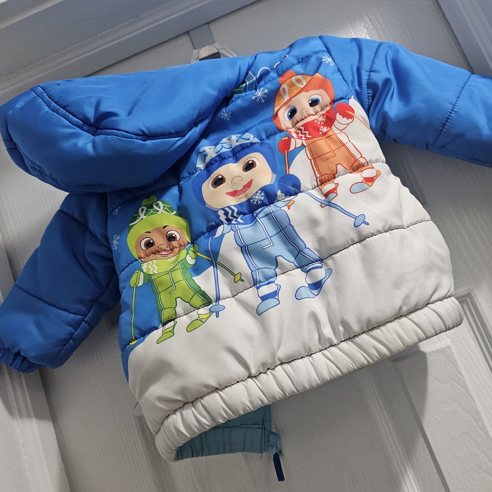 Cocomelon Baby Blue Cartoon Puffer Jacket - Picture 2 of 3